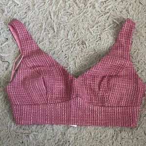 Showpo Pink Tweed Pant Set